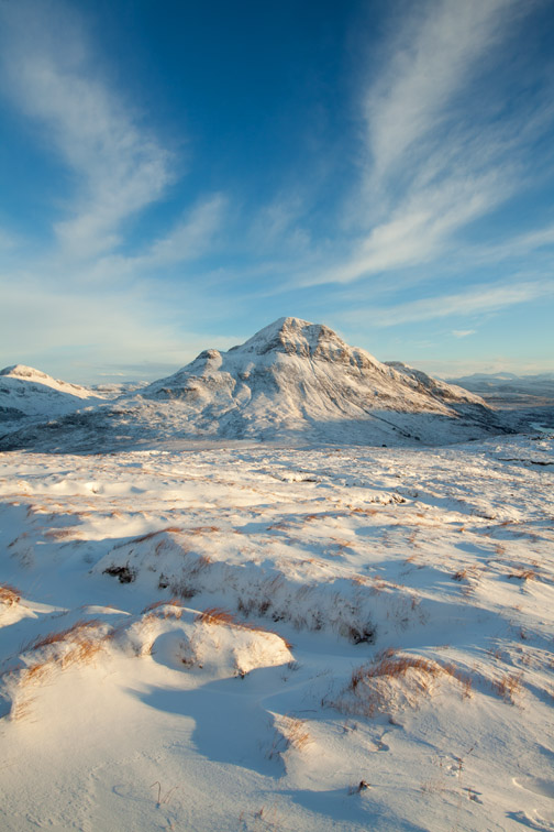 Cul Beag in winter, Coigach, Wester Ross, North-west Scotland, December